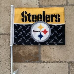 NFL Car Flag, Pittsburgh Steelers,